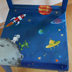 Kinderstuhl bemalt Weltraum