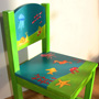 Kinderstuhl bemalt Meerestiere
